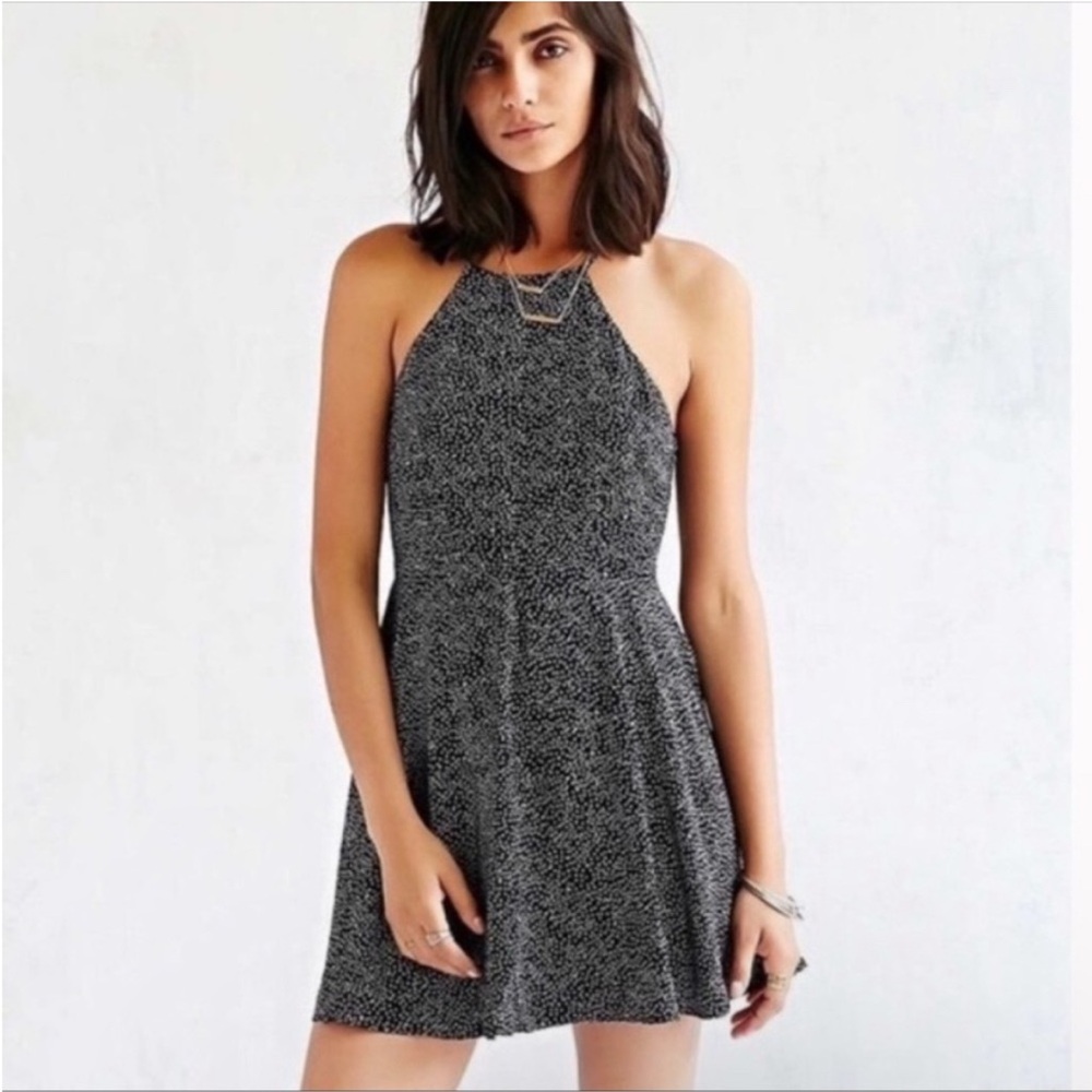 Urban Outfitters Black and White Mini Polka Dot Dress